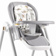 Стільчик для годування BabyChair з регульованою спинкою та столиком, шезлонг, колеса, складний X-715 - зображення 4