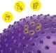 Мяч для фитнеса (фитбол) Cornix 65 см полумассажный Anti-Burst XR-0476 Violet - изображение 8