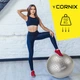 Мяч для фитнеса (фитбол) Cornix 55 см полумассажный Anti-Burst XR-0463 Silver - изображение 7