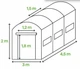 Теплица садовая Cultivo 3×4,5×2 м (13,5 м²) Двойная дверь - изображение 3