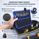 Прецизійний антистатичний набір пінцетів ESD 10 шт з нержавіючої сталі у чохлі, професійний інструмент для ремонту телефонів, електроніки, годинників та мікродеталей (з лопаткою-знімачем) - зображення 3