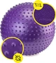 Мяч для фитнеса (фитбол) Cornix 65 см массажный Anti-Burst XR-0484 Violet - изображение 2