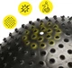 Мяч для фитнеса (фитбол) Cornix 55 см массажный Anti-Burst XR-0466 Black - изображение 10