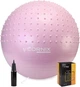 Мяч для фитнеса (фитбол) Cornix 55 см полумассажный Anti-Burst XR-0465 Light Pink - изображение 1