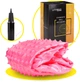 М'яч для фітнесу (фітбол) Cornix 55 см масажний Anti-Burst XR-0469 Pink - зображення 8
