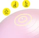 Мяч для фитнеса (фитбол) Cornix 55 см полумассажный Anti-Burst XR-0465 Light Pink - изображение 8