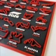 3D календар трас Формули 1 2026 — декоративна картина з контурами автодромів F1 з датами гонок українською - зображення 2
