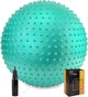 Мяч для фитнеса (фитбол) Cornix 55 см массажный Anti-Burst XR-0472 Mint - изображение 1