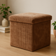 Пуф Storage solutions Tobo з відсіком для зберігання вельветовий 38 x 38 x 38 см Коричневий (5902973458695) - зображення 6