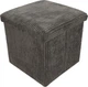 Пуф Storage solutions Tobo з відсіком для зберігання вельветовий 38 x 38 x 38 см сірий (5902973458701) - зображення 2