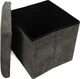 Пуф Storage solutions Tobo з відсіком для зберігання вельветовий 38 x 38 x 38 см сірий (5902973458701) - зображення 5
