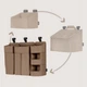 Органайзер для кроватки Lionelo Sidepocket Large (Beige) - изображение 10