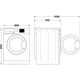 Пральна машина Indesit IM 862B MY TIME UA, фронтальна, стандартна, 54,5 см, 8 кг, 1200, клас F/A/B, 14 програм, інверторний, дисплей, білий - зображення 9