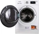 Пральна машина Whirlpool серії FreshCare+ FFWD8649BVUA, фронтальна, повнорозмірна, 54 см, 8/6 кг, 1400, клас С/A/B, 14 програм, пар, дисплей, інвертор, білий з чорним люком - зображення 4