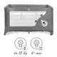 Детская кроватка 2 в 1 Kidwell Blissy Duo Gray, 5901130104840 - изображение 8