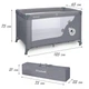 Детская кроватка-манеж Kidwell Blissy Basic Gray, 5901130103119 - изображение 7