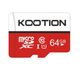 Карта пам'яті 64 GB Kootion МicroSDXC UHS-I Сlass 10 з адаптером червоний з білим - зображення 1