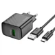 Зарядний пристрій з кабелем USB/Type-C 1 м HOCO CS21A Rich 18 W 9 V 2 А чорний - зображення 2