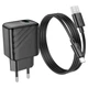 Зарядний пристрій з кабелем USB/Type-C 1 м HOCO CS21A Rich 18 W 9 V 2 А чорний - зображення 6