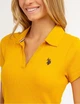 Женское платье-поло U.S. Polo Assn стильное платье-поло USPA с изящным V-образным вырезом без пуговиц S желто-горчичное - изображение 3