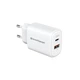 Зарядний пристрій ArmorStandart AR-T202WEU 20W GaN USB-C+ USB-A White (ARM89531) - зображення 3