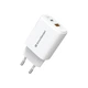 Зарядний пристрій ArmorStandart AR-T202WEU 20W GaN USB-C+ USB-A White (ARM89531) - зображення 4