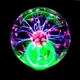 Плазменный шар Тесла музыкальный 13см ночник Plasma ball Плазменная лампа-шар с молниями TC - изображение 4