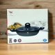Сотейник-казан із кришкою 5 л Top Kitchen з мармуровим антипригарним покриттям 32 см для всіх типів плит на кухню TC - зображення 5