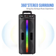 Портативная аккумуляторная акустика (8.5", 40W) Sound Sound беспроводная USB Колонка Bluetooth на аккумуляторе с микрофоном TC 2806 - изображение 4