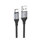 Кабель USB Hoco X102 Type-C 3A Чорний - зображення 1