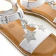 Дитячі сандалі Clarks Finch зі шкіри білі в зірочки 28 261576436 100 (28) - изображение 4