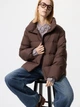 Пуховик Uniqlo розмір М коричневий (37) (479212) - зображення 1