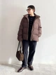 Пуховик Uniqlo розмір М коричневий (37) (479212) - зображення 6