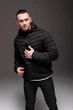 Куртка утеплена стьобана знімний капюшон чорний 3XL - изображение 9
