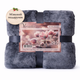 Плед плюшевый Versailles VS-PR-3000G 150×200 см, рельефная микрофибра, графитовый, мягкий теплый плед-покрывало для дивана и кровати - изображение 9