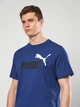 Футболка хлопковая длинная мужская Puma Essentials Graphics 68470879 L Blue Jewel (4069162038104) - изображение 4