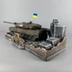 Штоф сувенірний ручної роботи з деталізованим танком "Leopard 2A6" (без посуду) | Підставка для стопок та пляшки PA_1168 - зображення 4