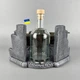 Комплект чарок із графином для горілки з танком "Т-72Б" пляшка + стопки з вставками ручної роботи PA_1073_3 - зображення 6