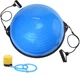 Балансувальна платформа Cornix Bosu Ball півсфера 58 см з еспандерами Blue (XR-0457) - зображення 1