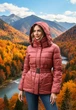 Куртка женская зимняя No Brand П761 темно-пудровая размер XL - изображение 10