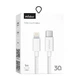 Кабель USB WALKER C860 Type-C to Lightning 30W white - зображення 3