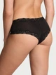 Женские трусики Victoria's Secret (22691887939961) Cotton Shadow Stripe Lace-Waist Cheeky XS черные - изображение 2
