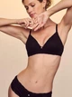 Женские трусики Victoria's Secret (22691887939961) Cotton Shadow Stripe Lace-Waist Cheeky XS черные - изображение 3