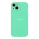 Чохол Silicone Case Full із захистом камери для iPhone 13 Spearmint - зображення 1