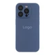 Чохол-накладка скляний матовий із захистом камери Matte AG-Glass для iPhone 15 Pro Max Navy Blue - зображення 1