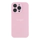 Чохол-накладка скляний матовий із захистом камери Matte AG-Glass для iPhone 14 Pro Pink - зображення 1