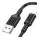 Кабель USB Borofone BX111 Lightning 2.4A Чорний - зображення 1