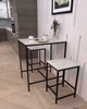 Напівбарний табурет стілець в стилі лофт EcoLoft Віасто DSP-1405-2 Дуб Кортона - зображення 2