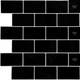 Самоклеющаяся полиуретановая плитка Sticker Wall на стену, для ванной, кухни под черный кирпич 305х305х1мм SW-00001186 - изображение 1