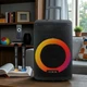 Колонка ZXX портативна акустична система 5000 mAh переносна 250 Вт Bluetooth два мікрофони підсвічування пульт ДУ чорний (8787) - зображення 1